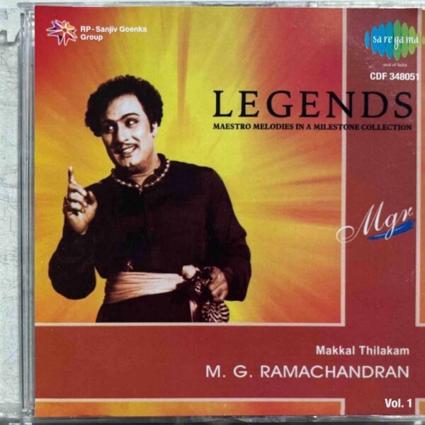 Legends - MGR Vol 1 Tamil Audio CDs
