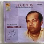 Legends Kannadhasan Vol 3 Tamil Audio CDs