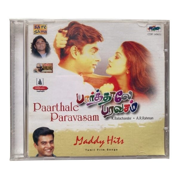 Paarthale Paravesam, Maddy Hits Tamil Audio CDs By A.R. Rahman *SEALED*