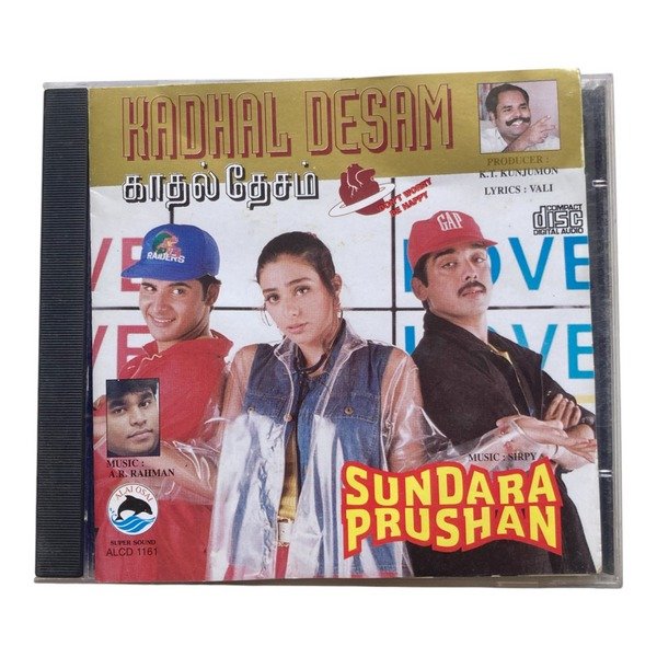 Kadhal Desam, Puthayal, Sundhara Purushan Tamil Audio Cds By AR Rahman