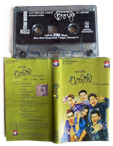 Boys – Tamil Audio Cassette (A.R. Rahman) | Star Music