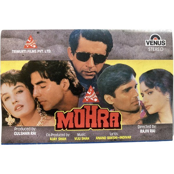 Mohra Audio Cassette | Viju Shah | Venus | 1994 Hindi Film Songs | Tip Tip Barsa Pani | Vintage Tape Excellent Condition