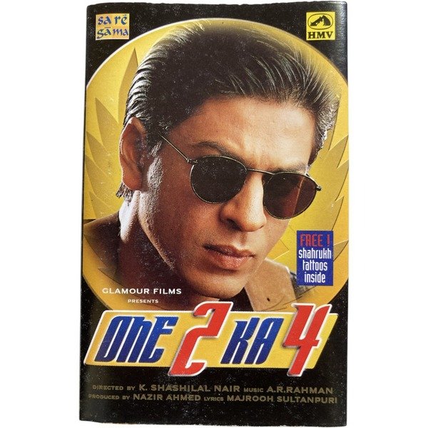 One 2 Ka 4 Hindi Audio Cassette | A.R. Rahman | HMV Saregama | Shah Rukh Khan | Rare Bollywood Tape