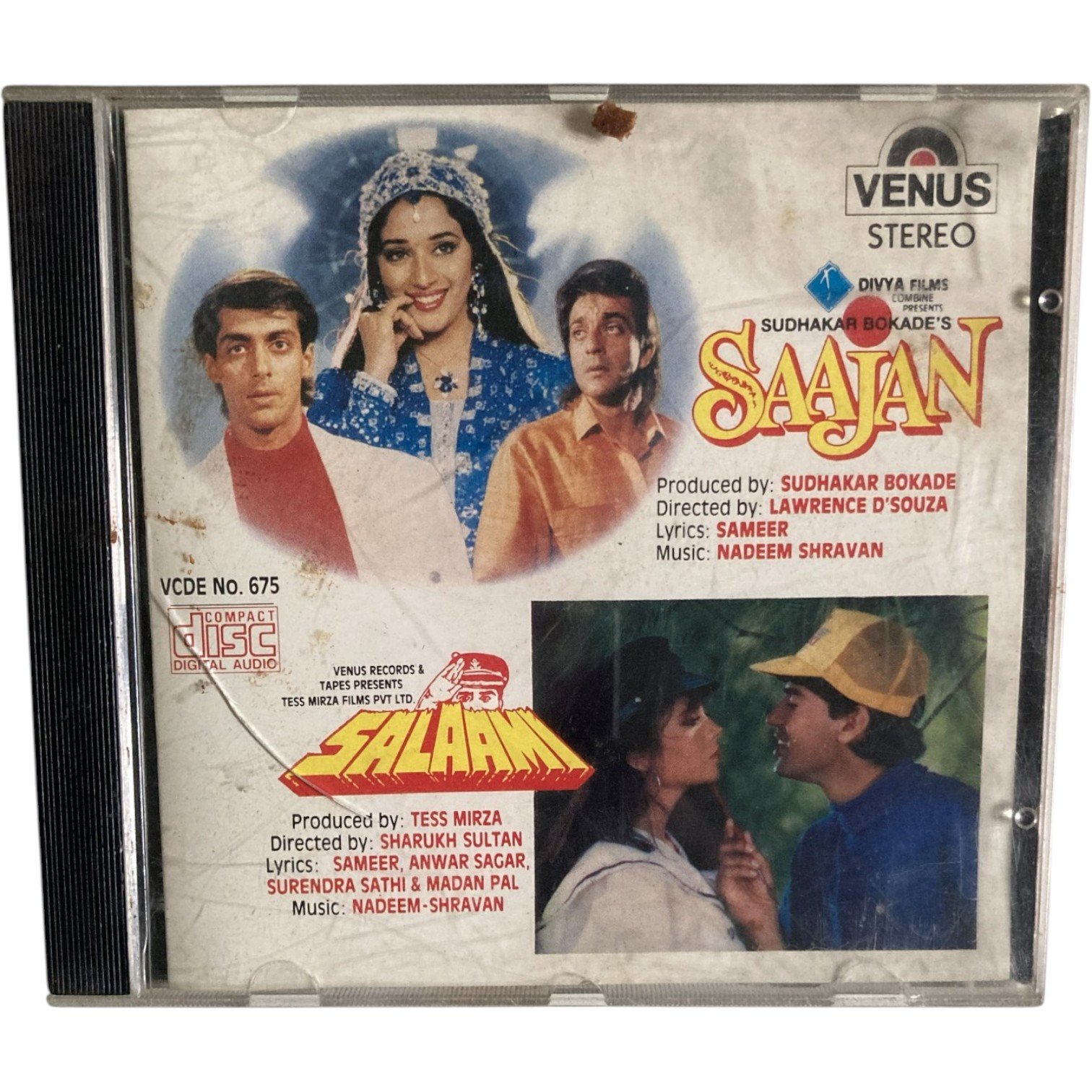 IMG_6228 Saajan & Salaam Audio CD | Nadeem Shravan Hits | Kumar Sanu | SP Balasubrahmanyam | Venus Records Original CD - Image 1