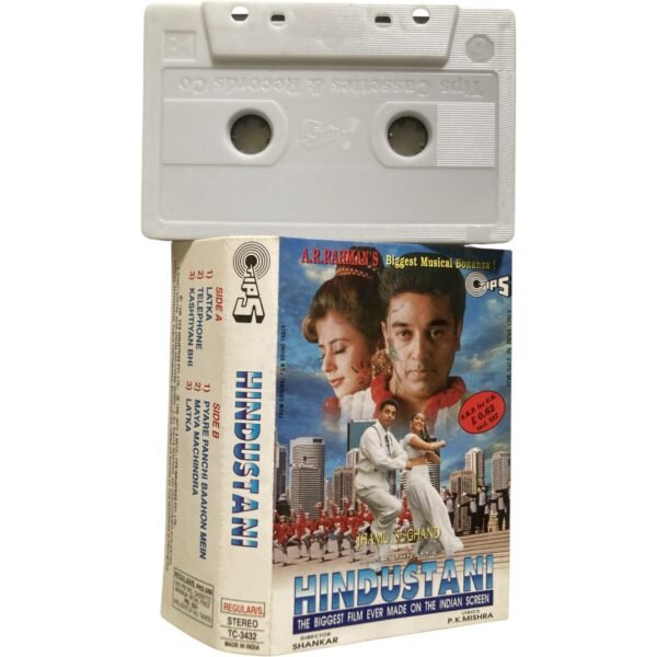 Hindustani Hindi Audio Cassette – A.R. Rahman | Shankar | Tips | Original Stereo